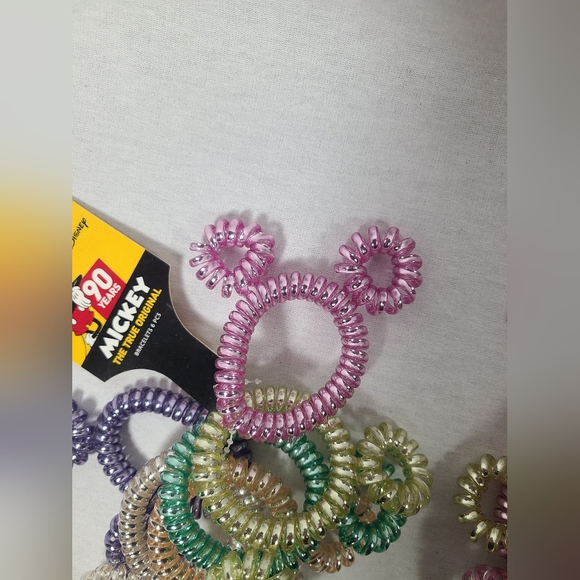 MICKEY, the true original 90 years bracelet Or Hair Elastic Lot Of 3 Packs 18PCS - Picture 2 of 4